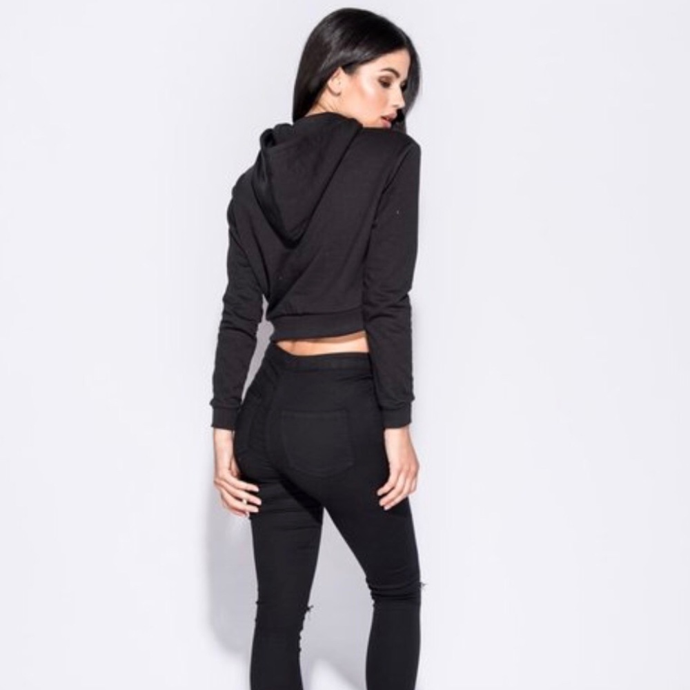 Cropped “Tomboy Life” Hoodie - Picture 2 of 4